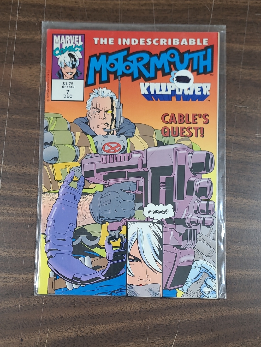 Marvel Motormouth & Killpower Comic Book #7 December 1992 Bagged